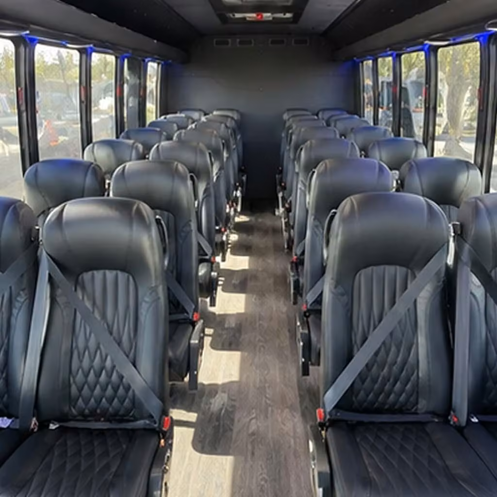 28 passenger minibus interior