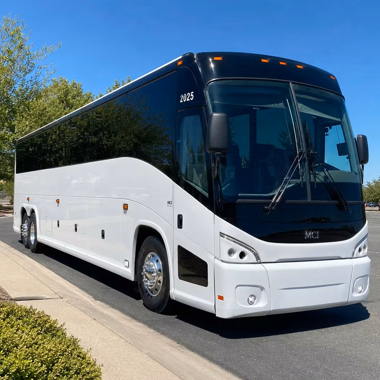 multi day bus rentals from corona for group retreats and tournaments
